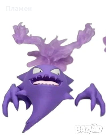 Pokémon Gengar Evolution Фигура – Gastly Haunter Gengar Колекционерска Статуетка покемон , снимка 2 - Фигурки - 54694990