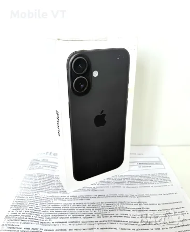 НОВ! iPhone 16 128GB Black ГАРАНЦИЯ 36 Месеца!