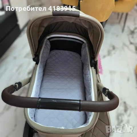 FLUX BEIGE Бебешка количка 2 в 1, снимка 5 - За бебешки колички - 55304997