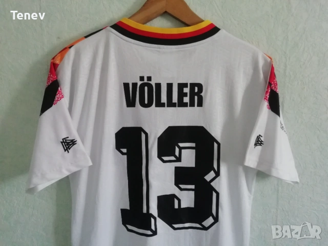 Германия Руди Фьолер 1994 Adidas тениска фланелка Germany Voller , снимка 3 - Тениски - 48645759