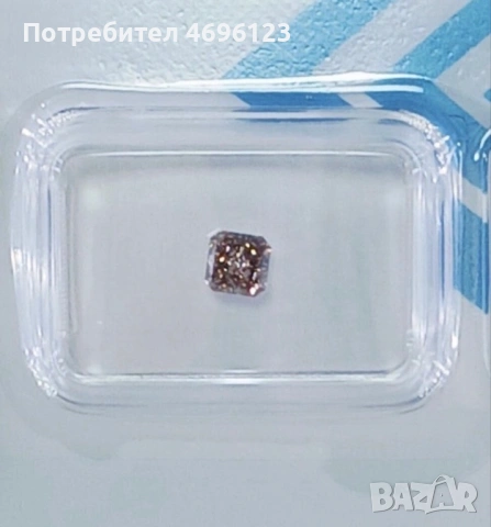 Инвестиционен Диамант  0,51 ct Розов  /Със Сертификат/Запечатан, снимка 2 - Други - 54004699