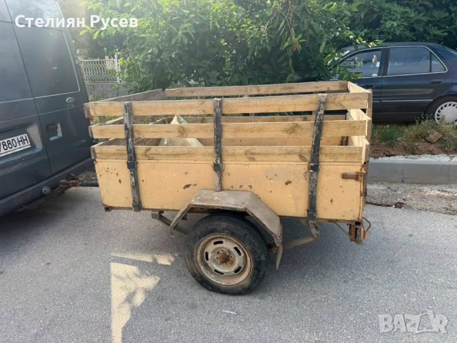 Дулово багажно ремарке регистрирано  180/120 см цена 800 евро   безплатно прехвърляне, нови талони и, снимка 8 - Ремаркета - 55284490