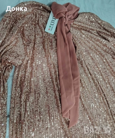 Рокля с паети , снимка 4 - Рокли - 53992424