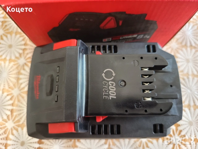 Акумулаторна батерия MILWAUKEE M18FB8 FORGE 18V 8.0Ah , снимка 4 - Други инструменти - 54689818