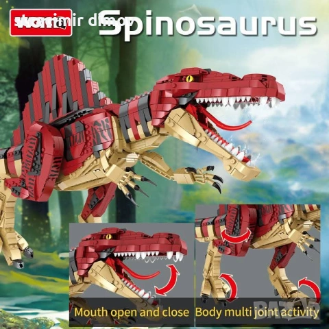 Лего Woma ГОЛЯМ Spinosaurus – ПРЕМИУМ модел!, снимка 3 - Конструктори - 54967909