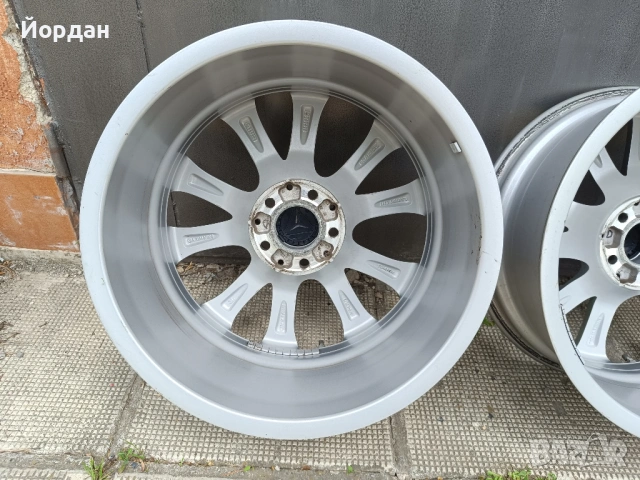 ОРИГИНАЛНИ джанти 18 ' цола 5x112 МЕРЦЕДЕС / MERCEDES E Klasse W213 8J ET43 + датчици, снимка 13 - Гуми и джанти - 54527731