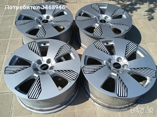 Оригинални джанти Ауди 19" 5х112 Етрон Q5 Q7 Q8 A6 A8, снимка 6 - Гуми и джанти - 55596278