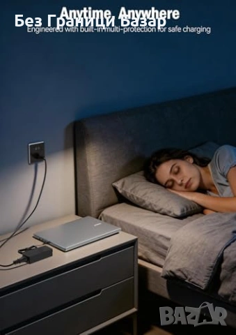 Ново бързо Универсално 65W USB-C зарядно за лаптоп Lenovo HP Dell ASUS, снимка 7 - Друга електроника - 54069536