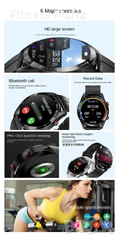 Продавам нов мъжки смарт часовник HW20, снимка 9 - Смарт гривни - 54652965