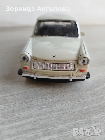 15 евро. „Колекционерски модел Welly Trabant, метален, дължина 11 см, запазен, без кутия.“
WELLY 
