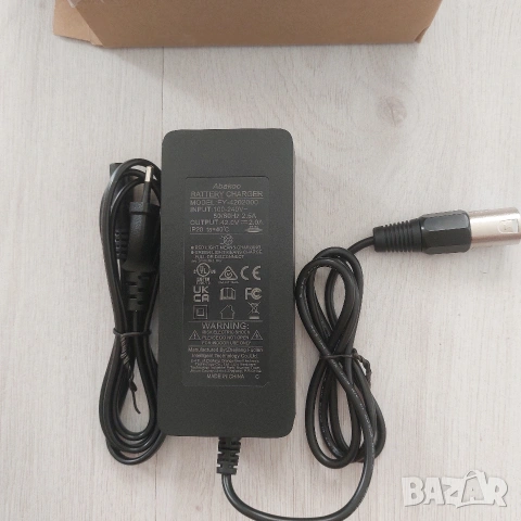 Ново Зарядно 42V 2A за Електрически Велосипед E-Bike (5-пина DIN) Phylion / Joycube, снимка 2 - Друга електроника - 54933997