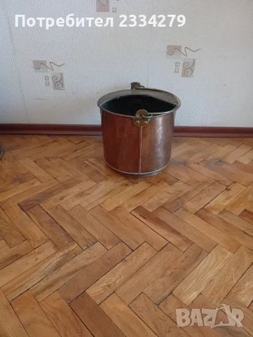 Английска стара медна лейка, съд за течности., снимка 2 - Антикварни и старинни предмети - 55383056