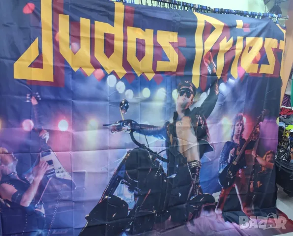 ГОЛЯМ  транспарант на JUDAS PRIEST, снимка 2 - Китари - 55365595