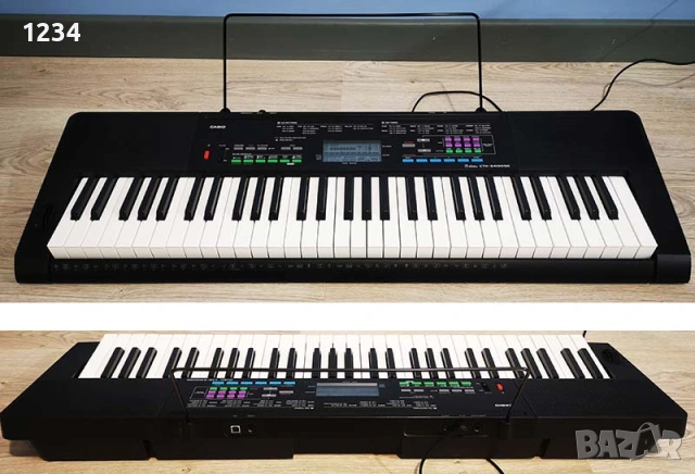 синтезатор клавир CASIO CTK-3400SK пиано с динамична клавиатура и USB порт 5 октави