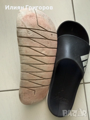 Adidas мъжки чехли / джапанки черни Номер 43, снимка 3 - Джапанки - 54887027