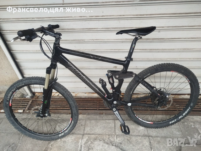 26 цола карбон велосипед колело размер 46, Shimano xtr,dt Swiss, manitou 