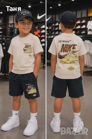 Детски летни комплекти с шапка Nike, Jordan, снимка 4 - Детски комплекти - 54843690