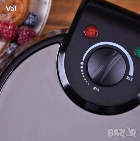 Гофретник Voltz,1200W, 5 гнезда, Инокс, снимка 8 - Гофретници - 54811853