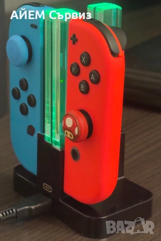 Nintendo Switch Joy-Con зареждаща докинг станция, снимка 3 - Аксесоари - 54127540