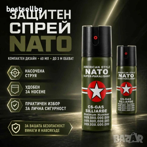 Газов лютив спрей парализиращ за самозащита самоотбрана хора кучета кучегон