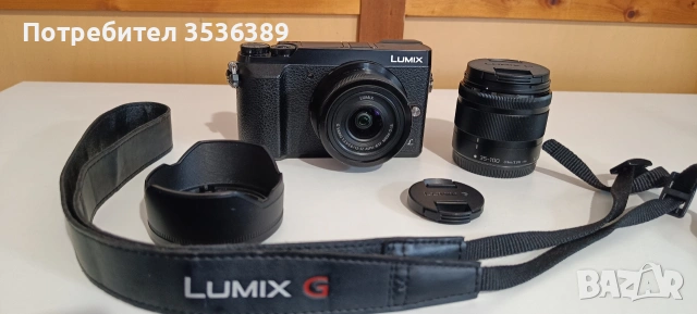 Продавам Panasonic LUMIX GX80 + 2 обектива (12–32mm и 35–100mm)