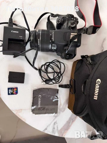 Фотоапарат Canon EOS 1200D и обектив EFS 18-55mm, снимка 2 - Фотоапарати - 55225088