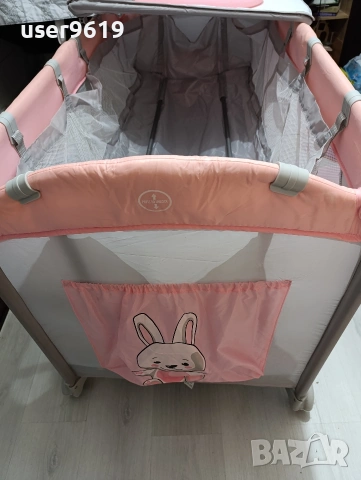 Сгъваема кошара с две нива, снимка 6 - Бебешки легла и матраци - 54362019