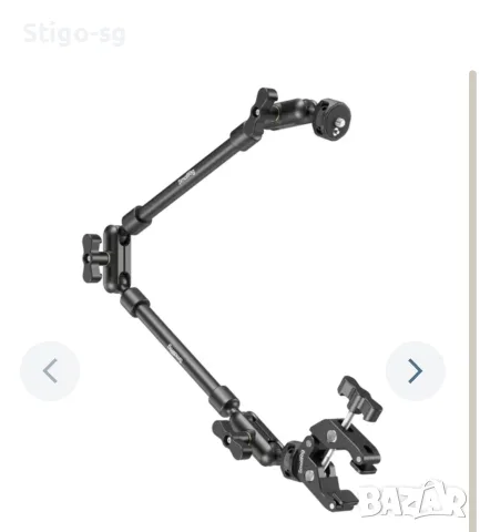 SmallRig Magic Arm with Crab Clamp Kit 4766 – оригинална професионална стойка за телефон, камера, уе, снимка 4 - Селфи стикове, аксесоари - 55564204