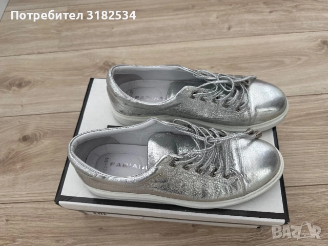 Обувки Fabiano естествена кожа, снимка 2 - Дамски ежедневни обувки - 54389534