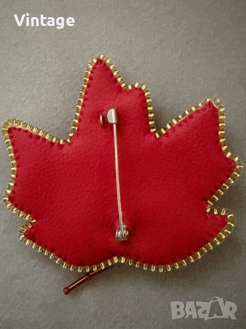 Handmade Разкошна брошка - Есенно листо , снимка 8 - Гривни - 53260437
