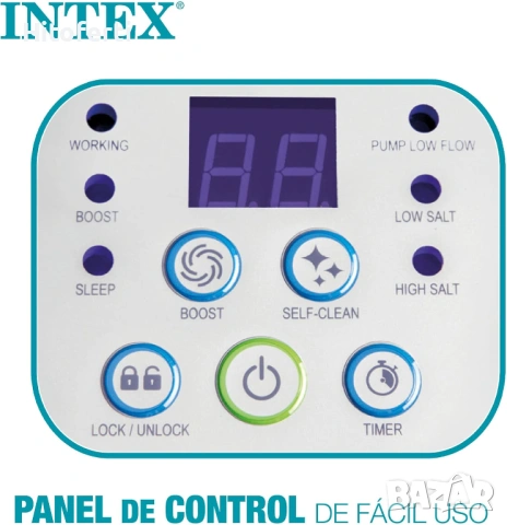Intex Crystal Clear система за солена вода 230V CG-26664, снимка 3 - Басейни и аксесоари - 54537641