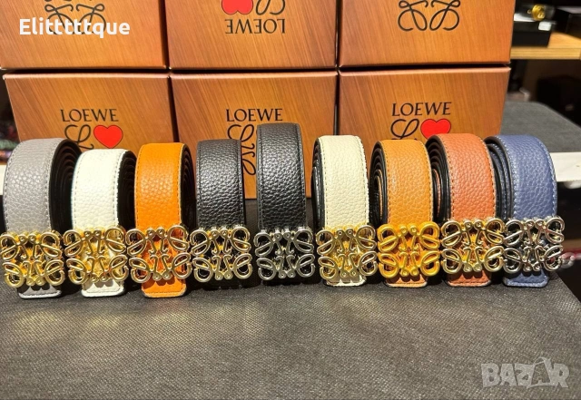 колани от естествена кожа в кутия gucci loewe, снимка 2 - Колани - 54971329