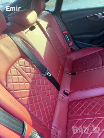 Комплект червен кожен салон Audi S5 B9/F5 – масаж и подгрев, снимка 2 - Части - 55694349