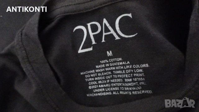 2Pac TUPAC Тениска / Оригинален мърч, снимка 5 - Тениски - 54566351