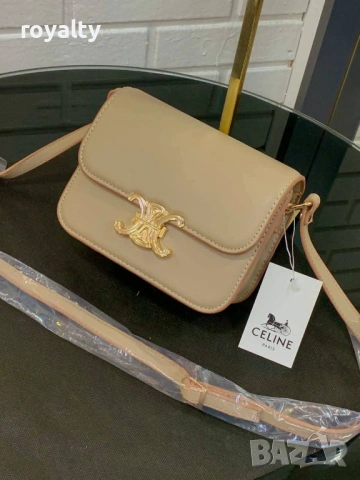 Celine Нова Дамска Кожена Чанта Различни Цветове , снимка 3 - Чанти - 54861728