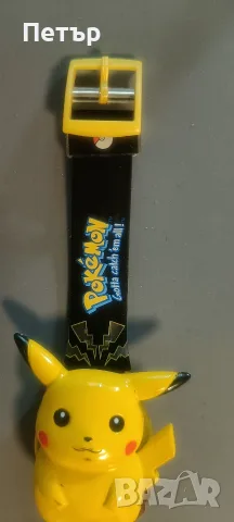 Оригинален ретро часовник Nintendo Pokémon - Pikachu (1998 г.) / Vintage C-Watch, снимка 5 - Детски - 55400388