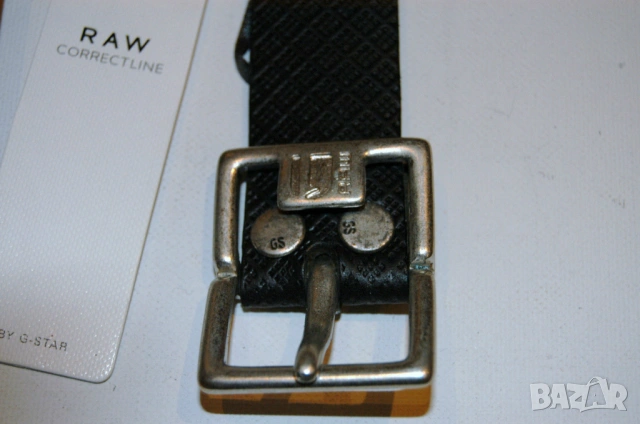 G-star черен колан от естествена кожа 80, снимка 2 - Колани - 54157438