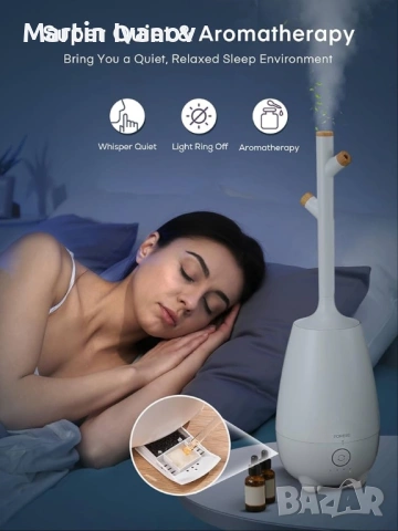 Овлажнител за въздух fohere 5l, снимка 7 - Други стоки за дома - 54644036