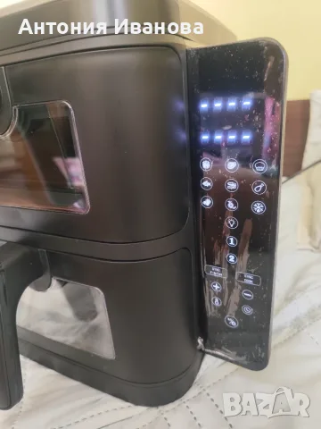 Фритюрник с горещ въздух Air Fryer Severin, Двоен, Подходящ за пържене/печене/дехидратиране, черен, снимка 4 - Фритюрници - 55604666