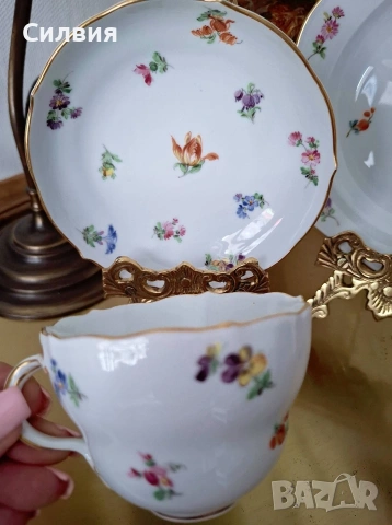 Чаша Meissen , снимка 12 - Антикварни и старинни предмети - 54989140