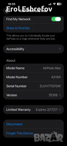 Airpods Max Gen 1 Type C, снимка 4 - Аксесоари за Apple - 55606866