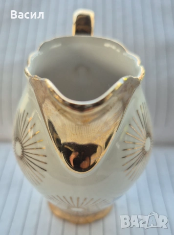 СТАРА ПОРЦЕЛАНОВА КАНИЧКА ЗА МЛЯКО, снимка 3 - Антикварни и старинни предмети - 54059216