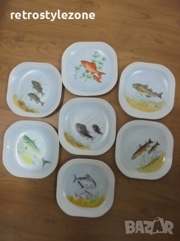 № 8557 Винтидж комплект порцеланови чинии – 7 броя (MW 1977) 