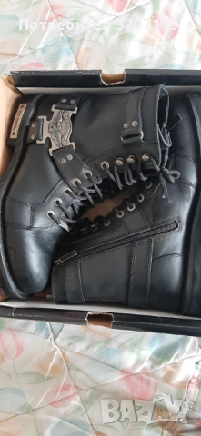 Мъжки кожени кубинки Harley Davidson