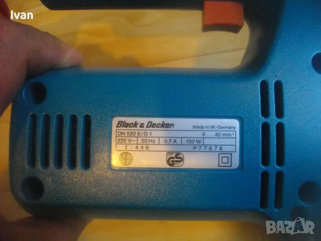 Оригинална ел. ножица за рязане на ламарина табак плат BLACK DECKER DN520 ELECTRO Made in GERMANY, снимка 14 - Други инструменти - 55694906
