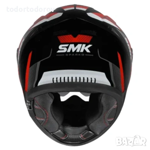 Топ Цена Мото каска SMK TYPHOON SPARKO red/white/gray,вградени очила 2026 149.90€, снимка 3 - Аксесоари и консумативи - 54602545