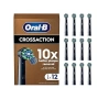 Резервни глави накрайник за Braun Oral-B CrossAction 12 бр. черни, снимка 1