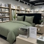 Комплект спално бельо 160x200 см с 2 калъфки 70x80 см, сатенени райета, микрофибър/памук, снимка 1