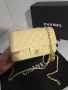 Chanel Flap Bag Gold logo Дамска Чанта От Естествена Телешка Кожа Код Brand Luxury Fashion26, снимка 2