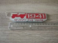червена метална емблема 1941 за Jeep , снимка 2